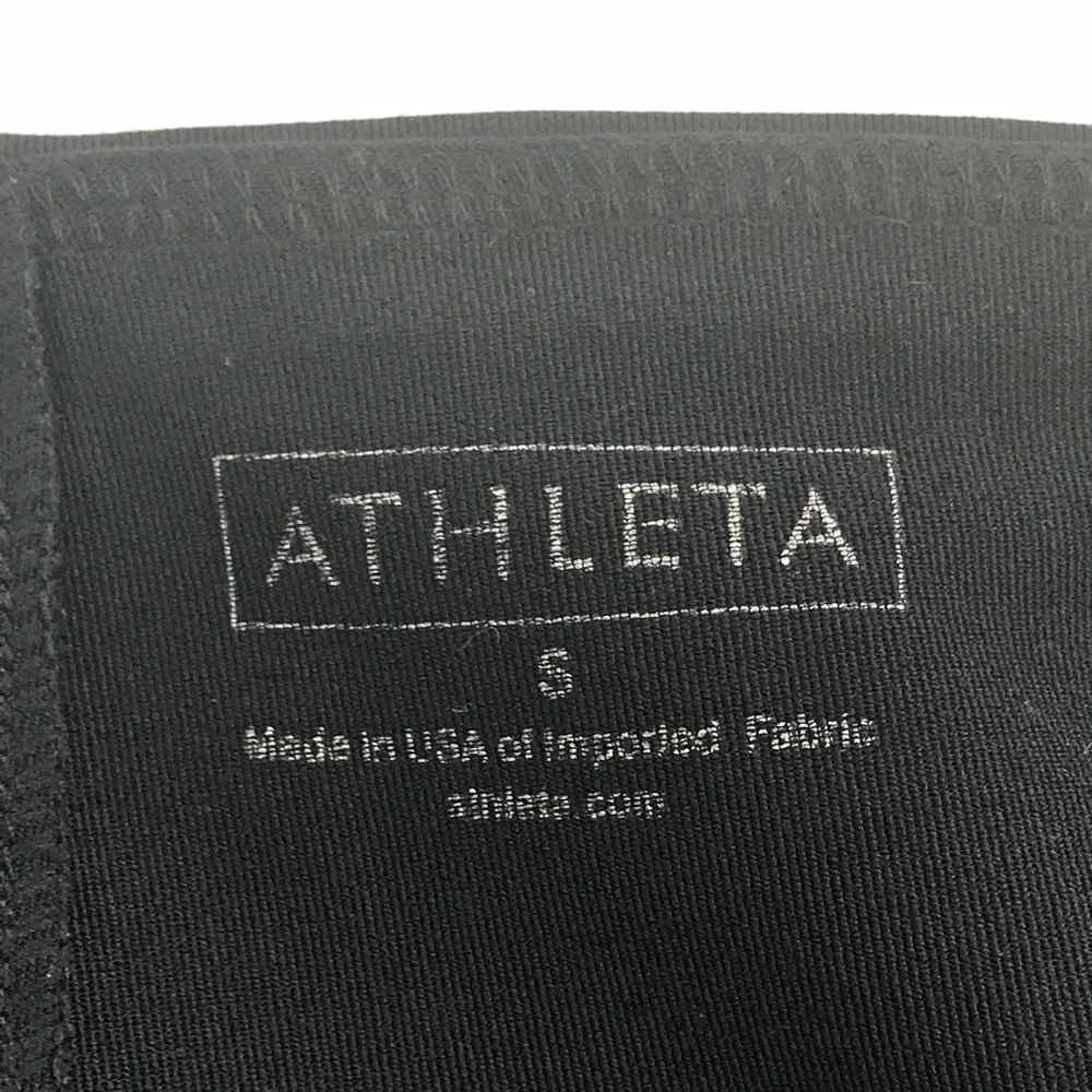 Athleta Black Cropped Skirted Leggings Sz. S - Picture 6 of 7